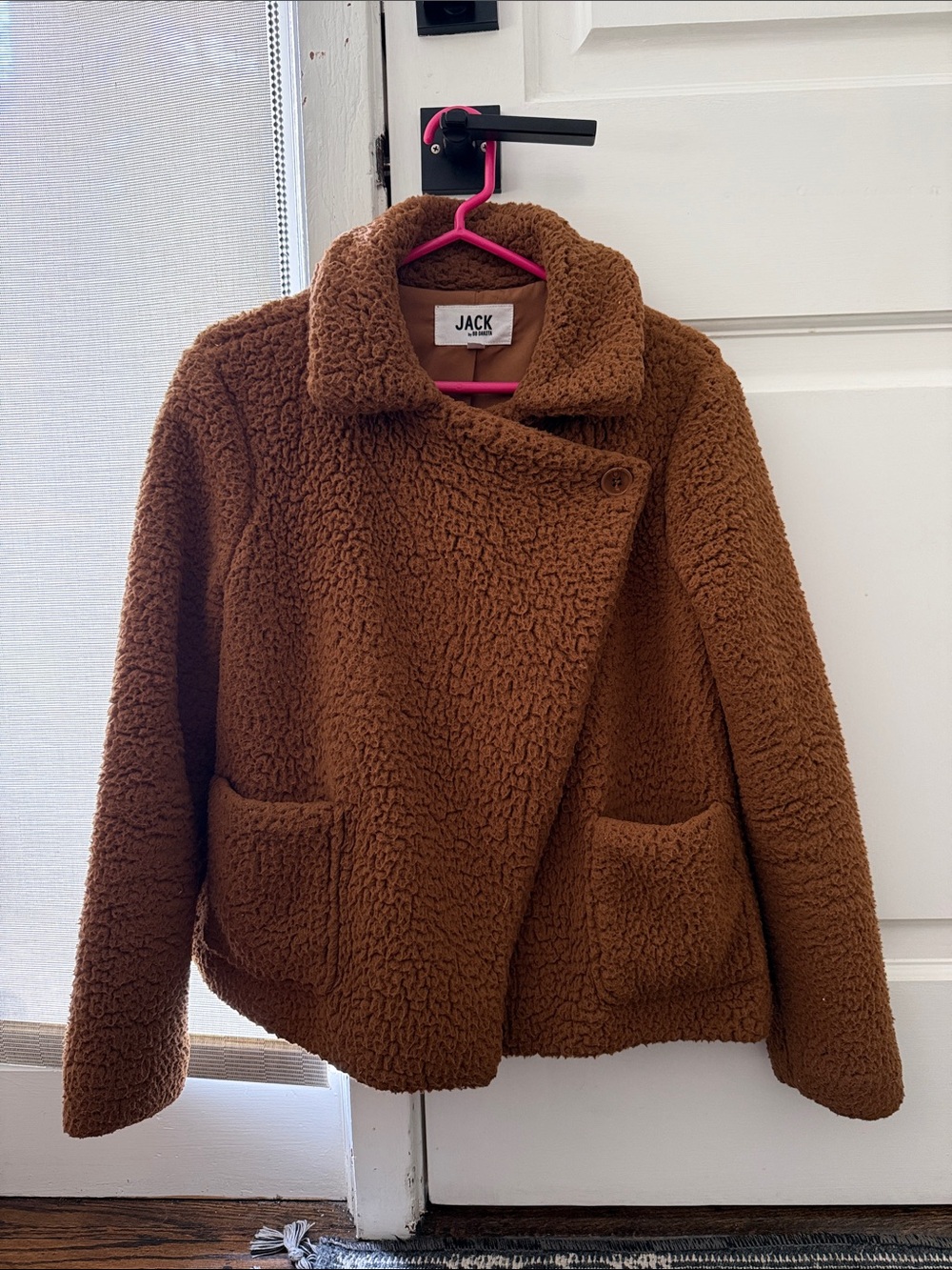 Jack by BB Dakota Cocoa Brown Teddy Sherpa Jacket